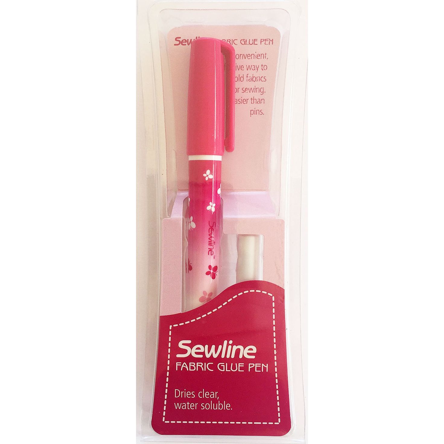 Sewline Glue Pen - Water Soluble with Blue Refill